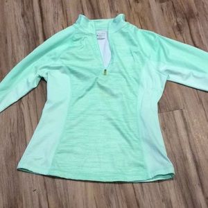 Workout mint green long sleeve shirt
